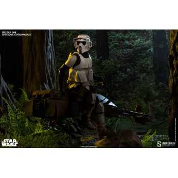 Star Wars Scout Trooper with Speeder Bike Sixth Scale Figure Set 30 cm